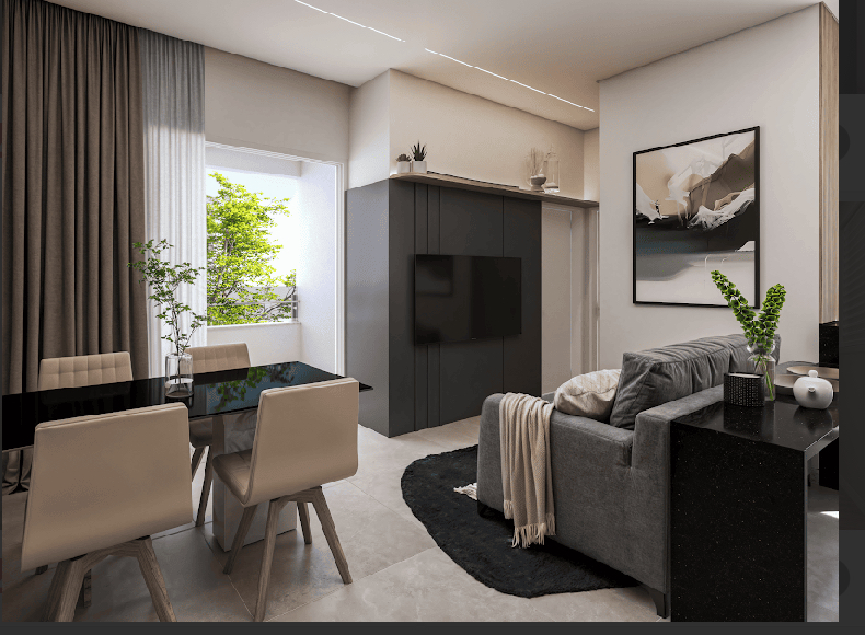 Apartamento 2 quartos com suíte varanda - Pampulha